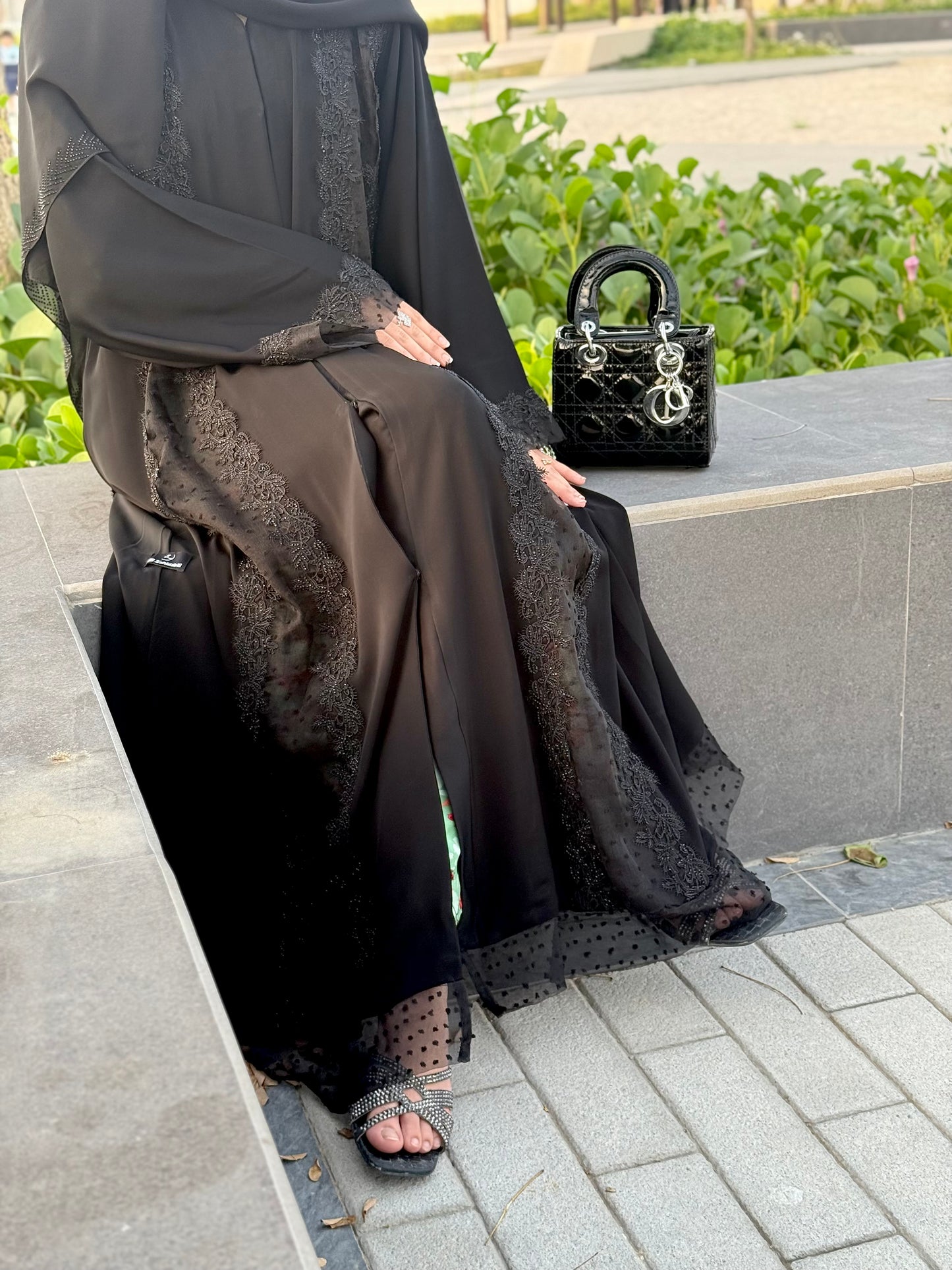 Latest dantel abaya
