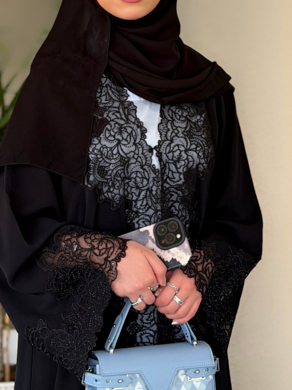 The Black rose Abaya |Zahidabi Abaya |Z235