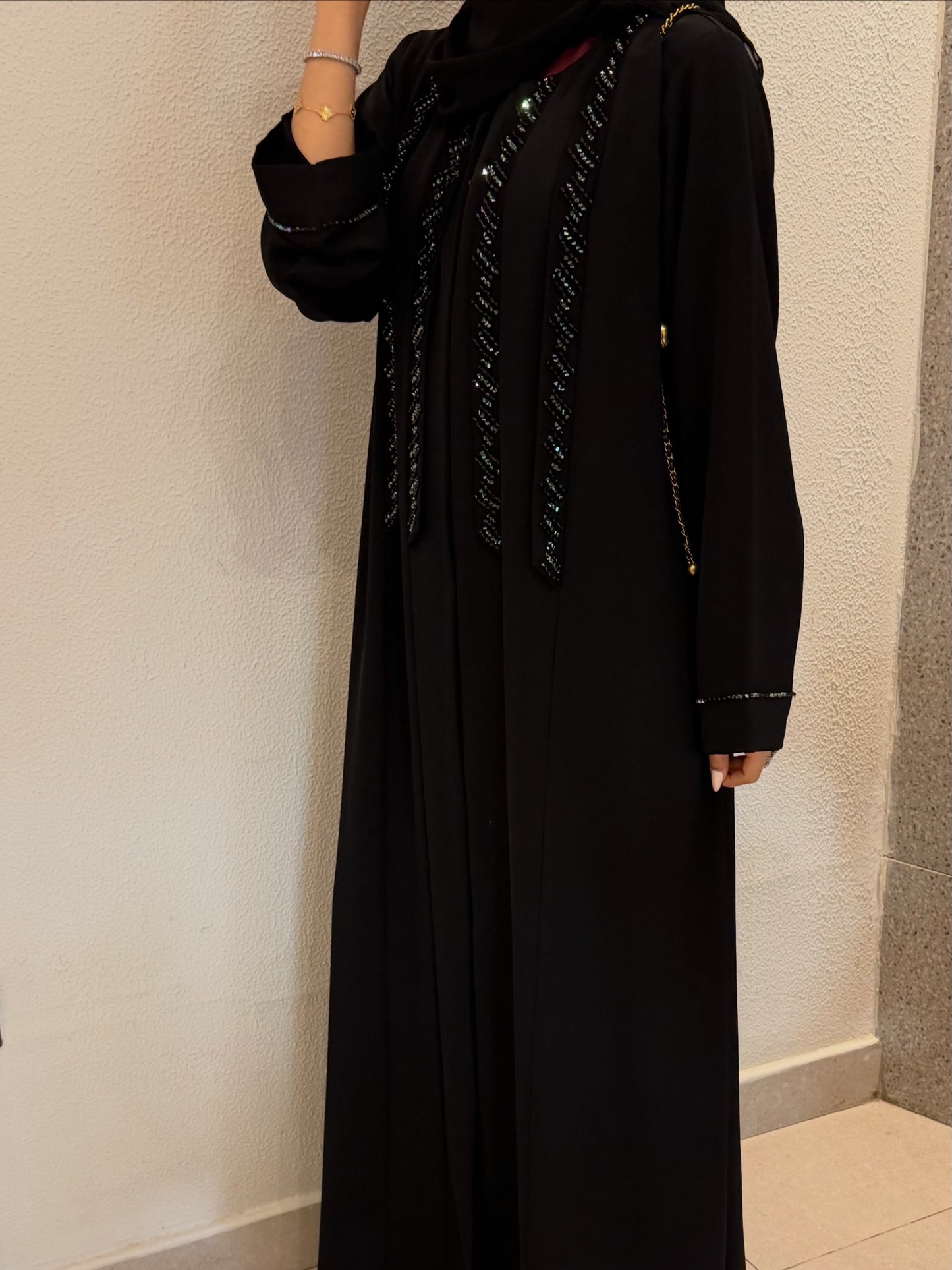 Royal black Abaya |Premium Modest wear UAE | Z230