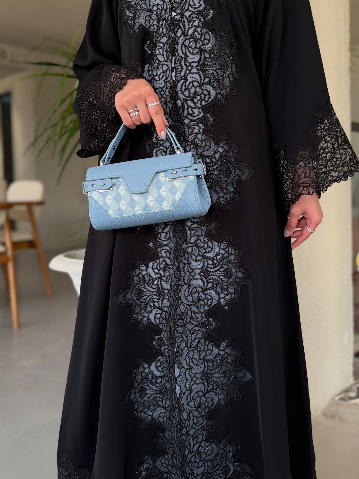 The Black rose Abaya |Zahidabi Abaya |Z235