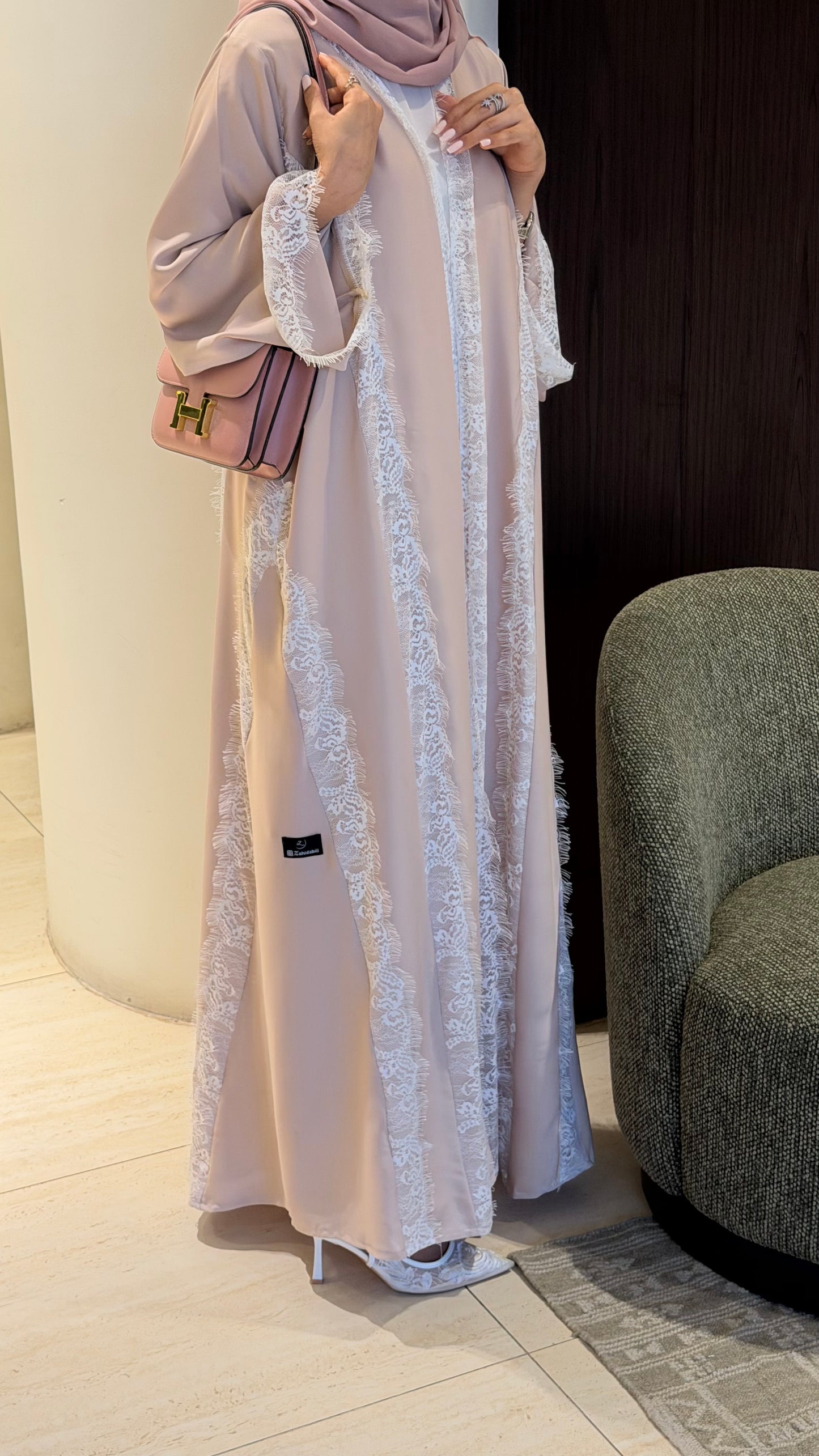 The Summer lace Abaya by Zahidabi