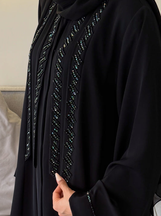 Royal black Abaya |Premium Modest wear UAE | Z230