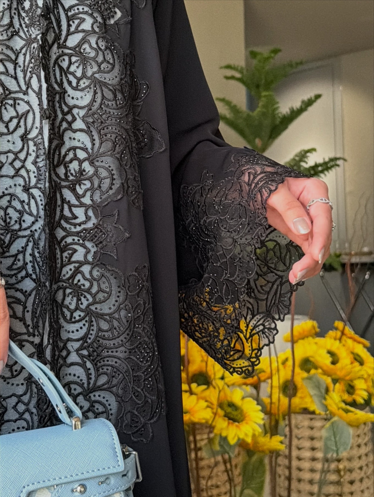 The Black rose Abaya |Zahidabi Abaya |Z235