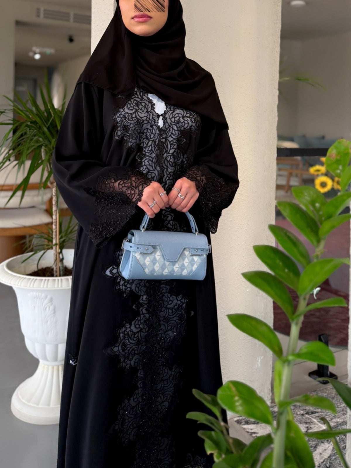 The Black rose Abaya |Zahidabi Abaya |Z235