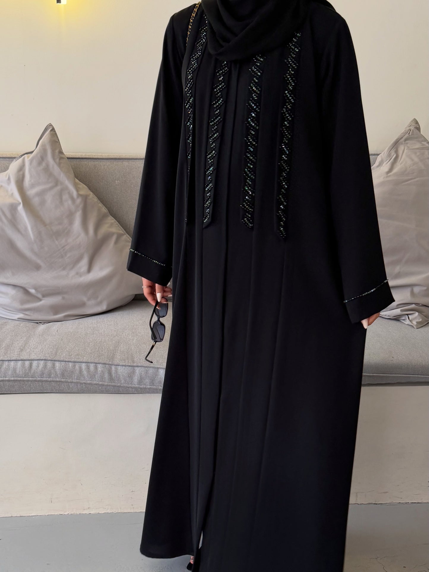Royal black Abaya |Premium Modest wear UAE | Z230