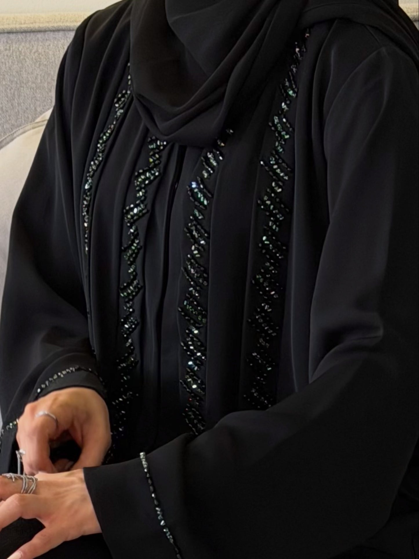 Royal black Abaya |Premium Modest wear UAE | Z230
