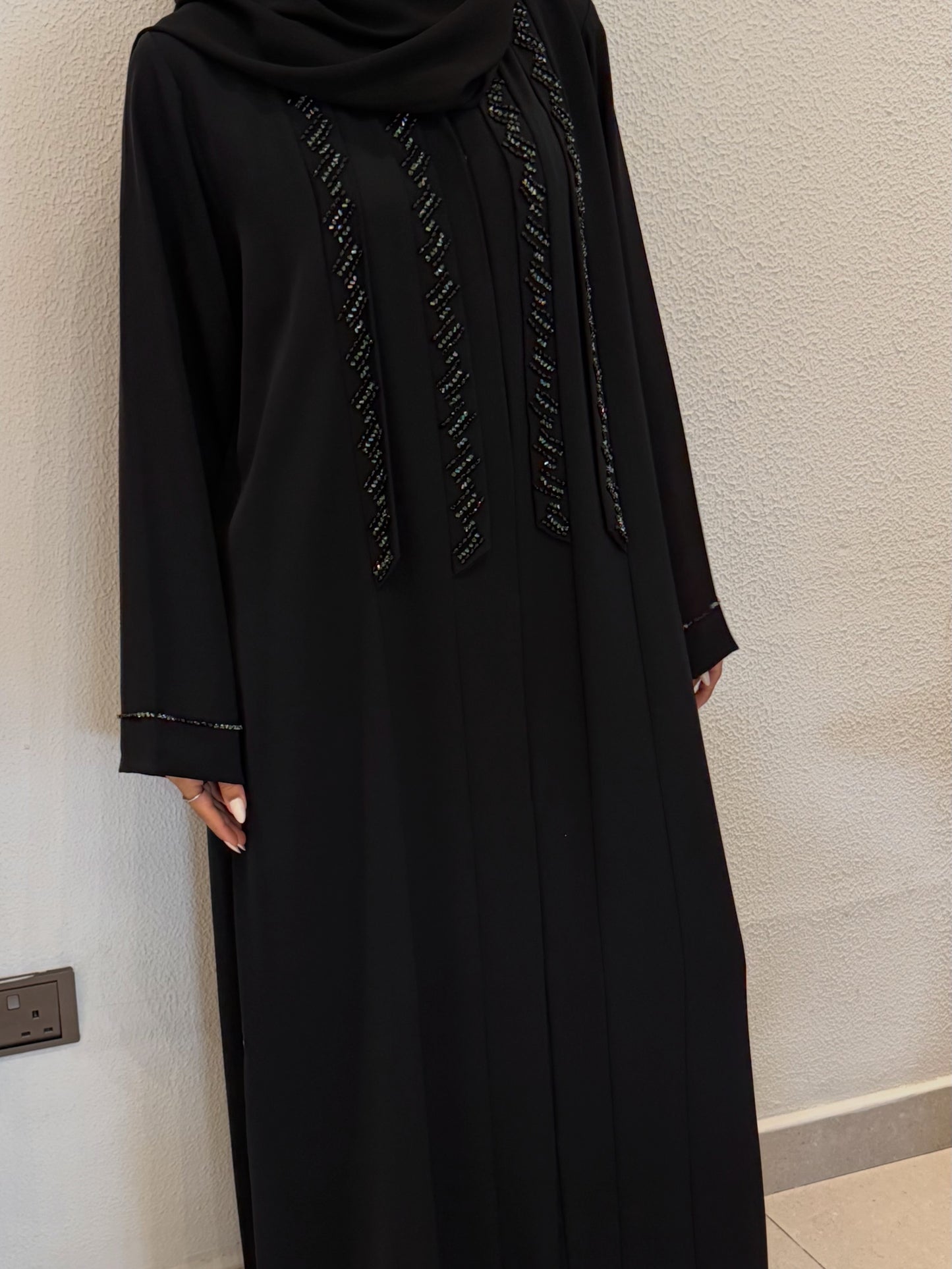 Royal black Abaya |Premium Modest wear UAE | Z230