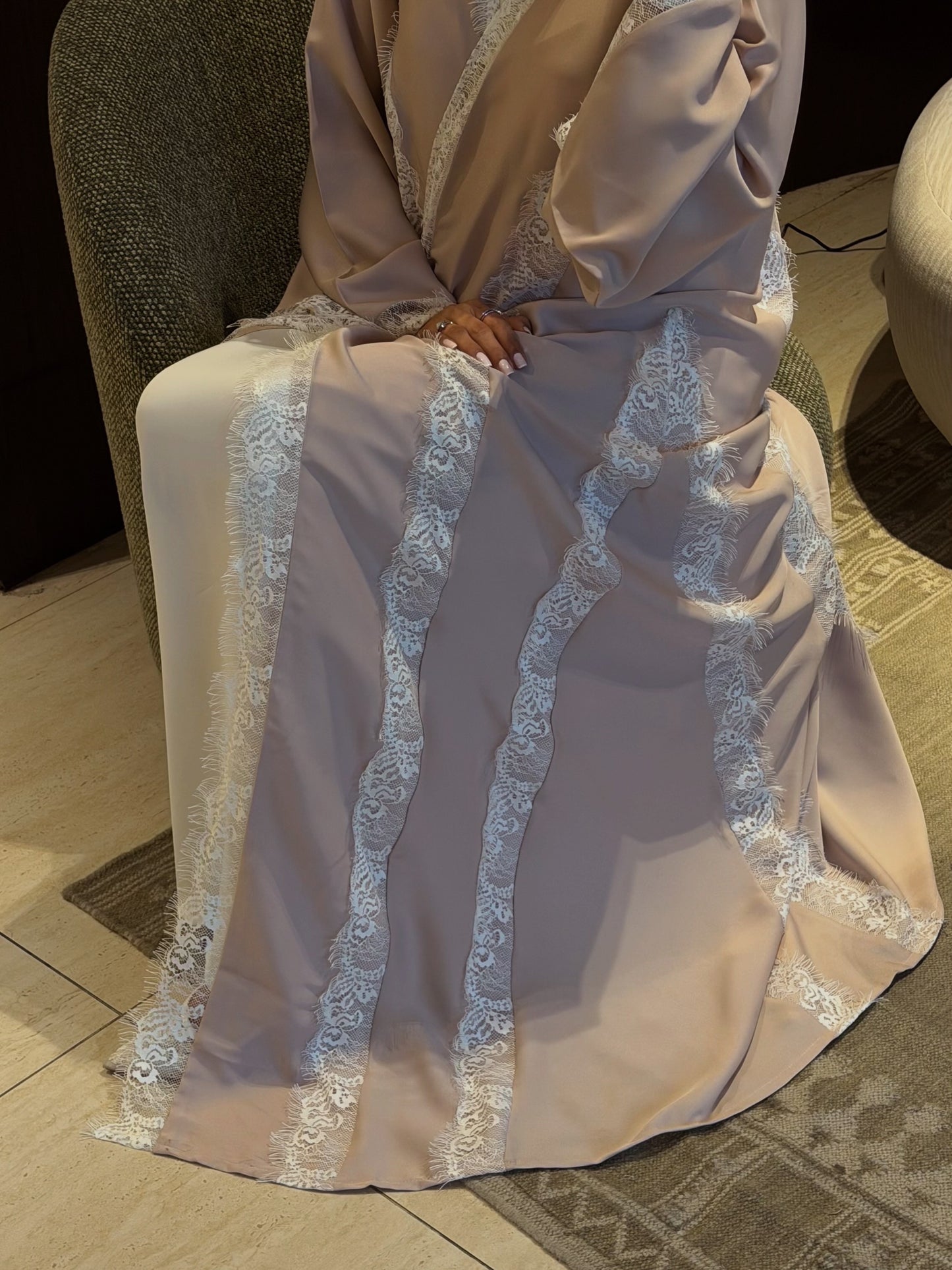The Summer lace Abaya by Zahidabi