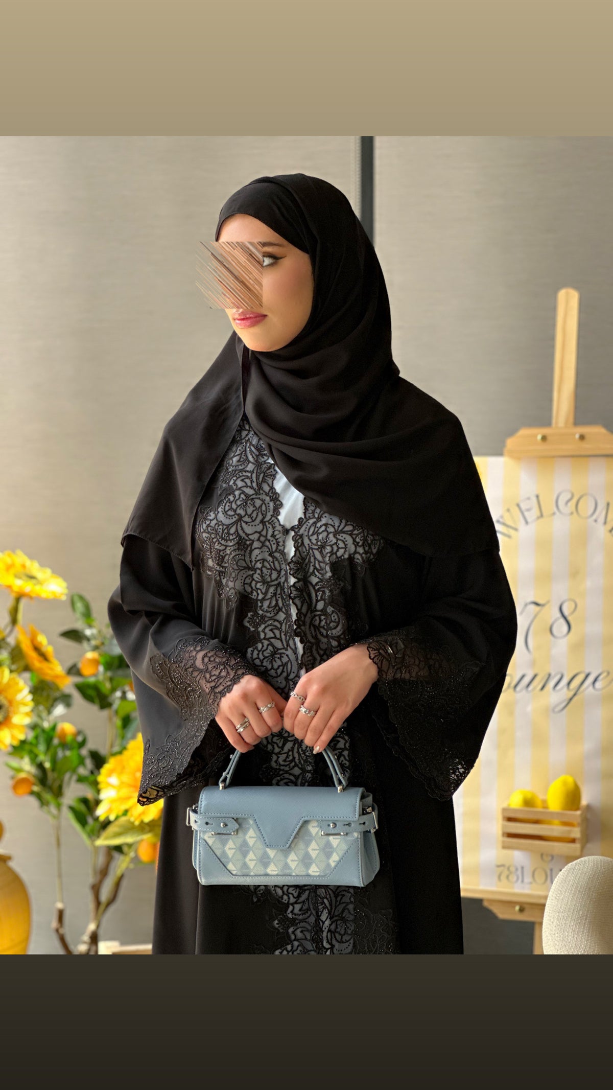 The Black rose Abaya |Zahidabi Abaya |Z235