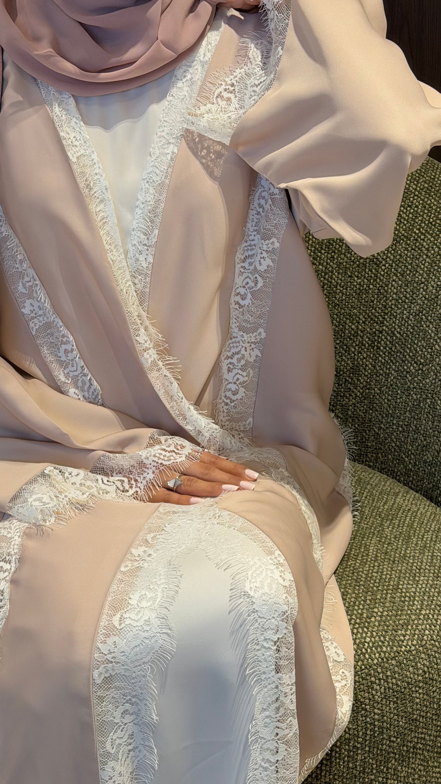 The Summer lace Abaya by Zahidabi