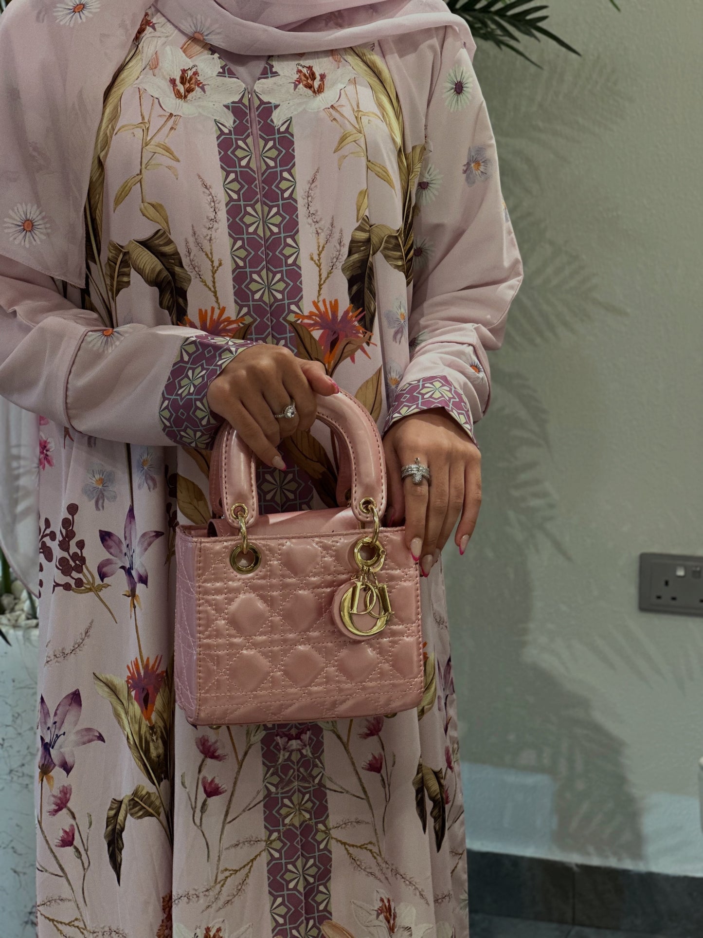 Summer Collection Soft Pink/Butter Yellow light weight Zahidabi Abaya|Uae