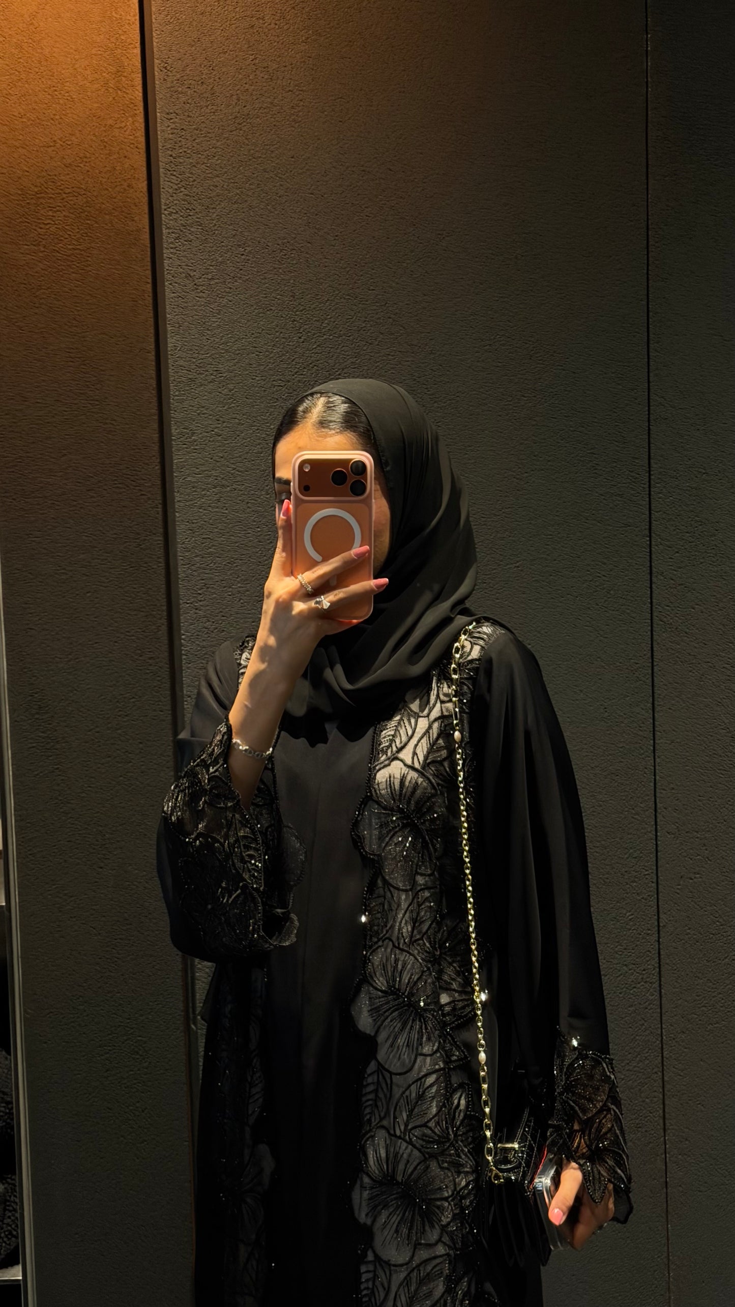 Luxury Black Floral Embroidered Abaya UAE | Zahidabi Dubai