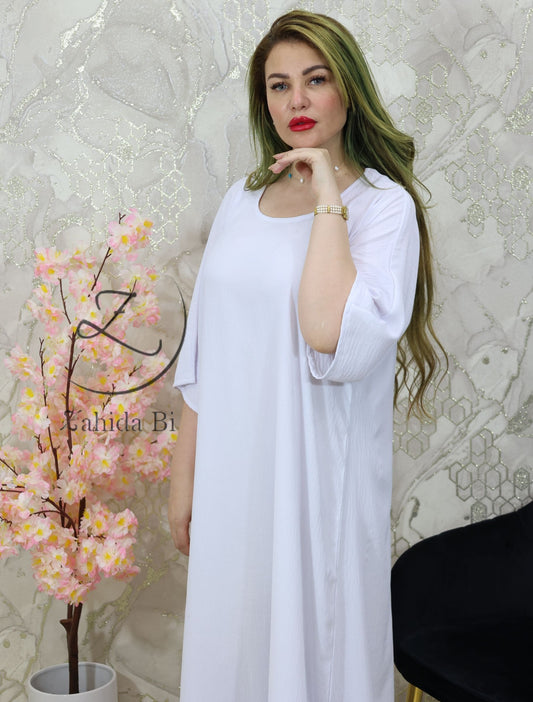  Dress white with Inner slip CEY fabric