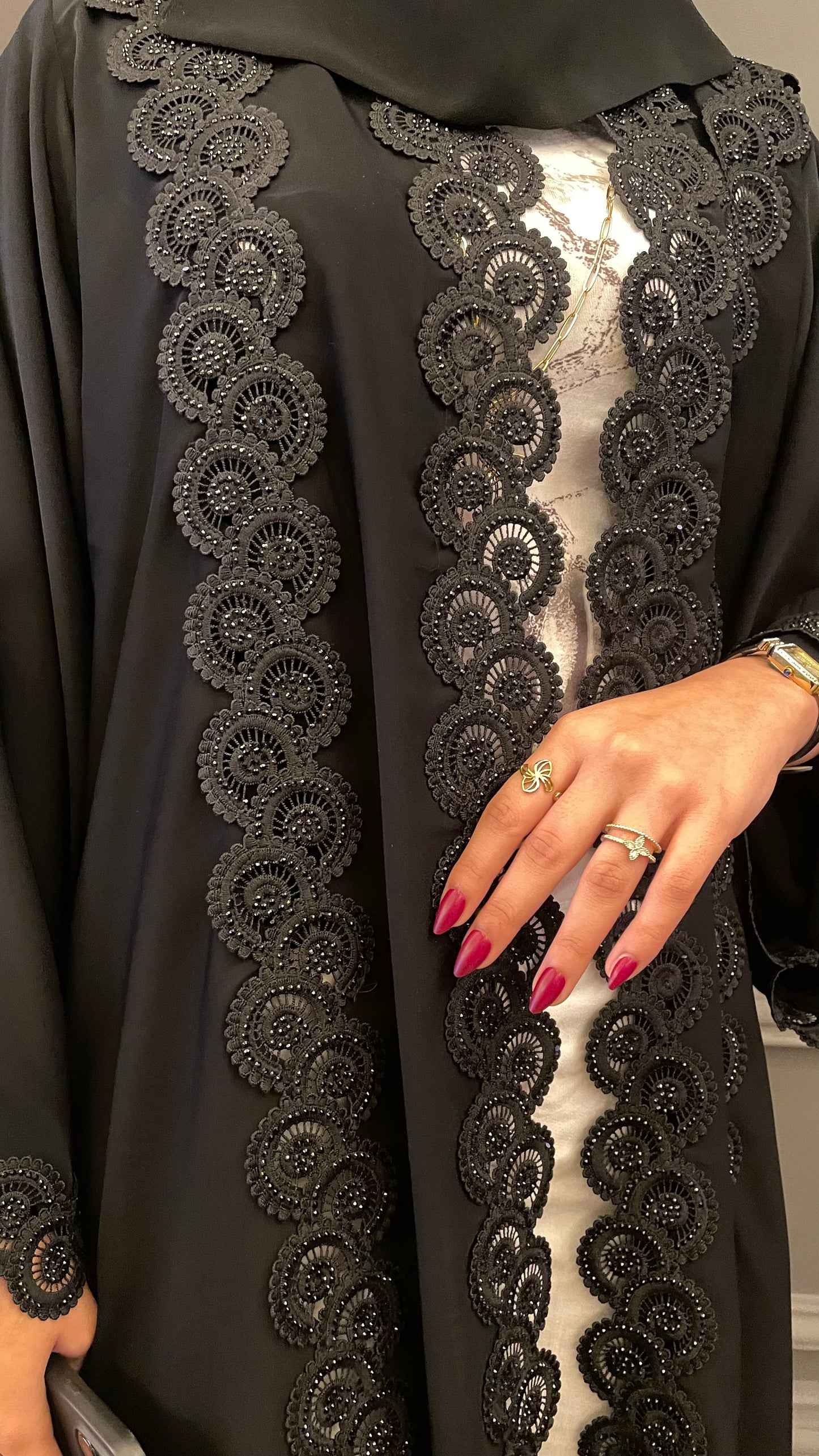 Grace in lace: The Latest Dantel Abaya Designs You’ll Love