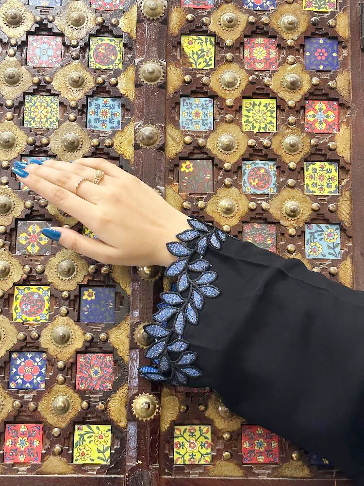 Elegant Lace Abaya - Latest Dantel abaya Design Z134