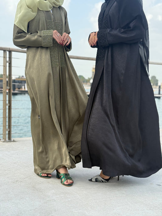 Crush textured Abaya