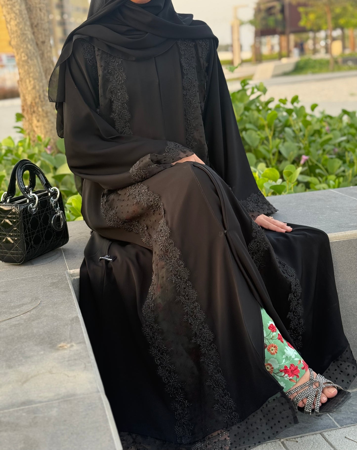 Latest dantel abaya