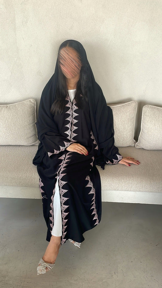 Latest embroidery pattern Abaya