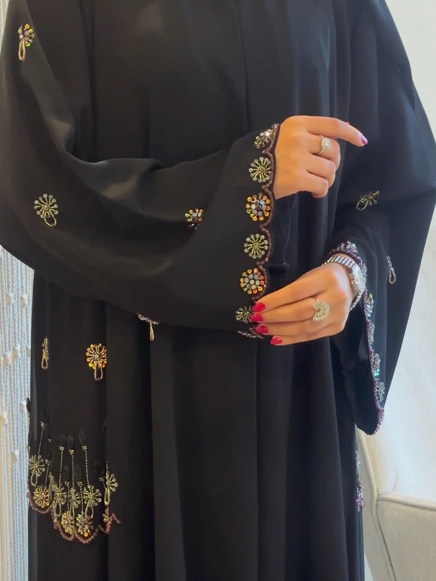 Eid wear gorgeous design Dubai abaya