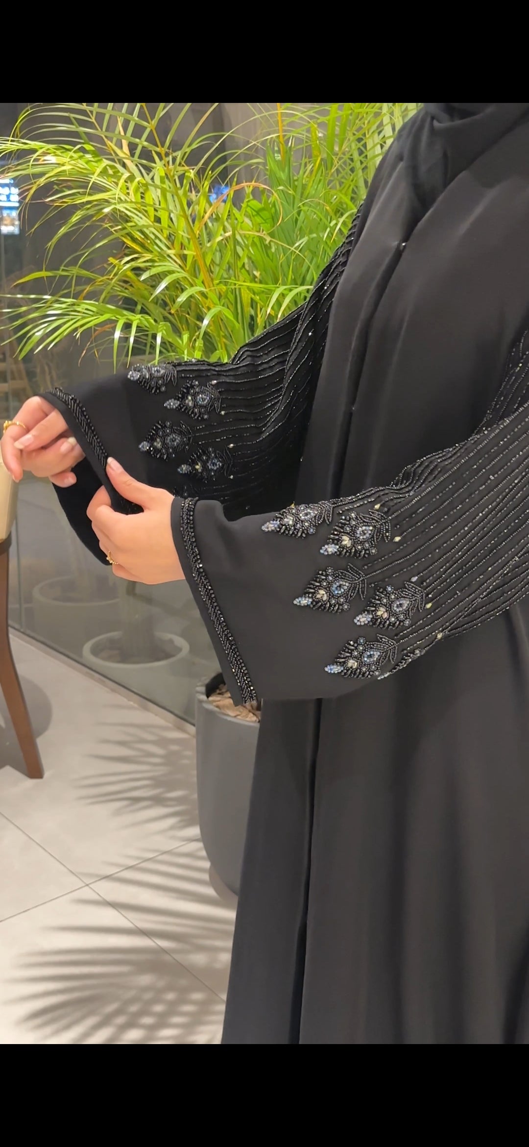 Glamorous party wear Abaya