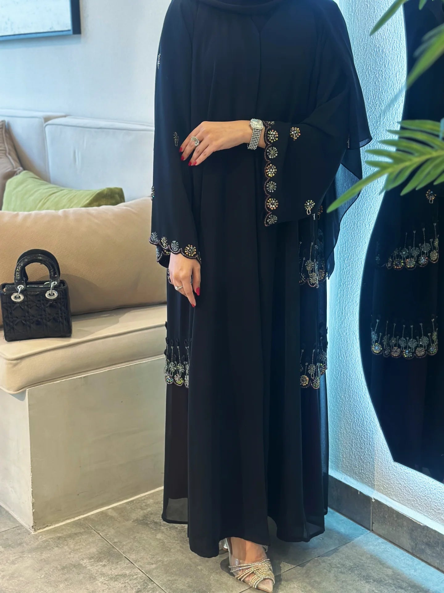 Eid wear gorgeous design Dubai abaya