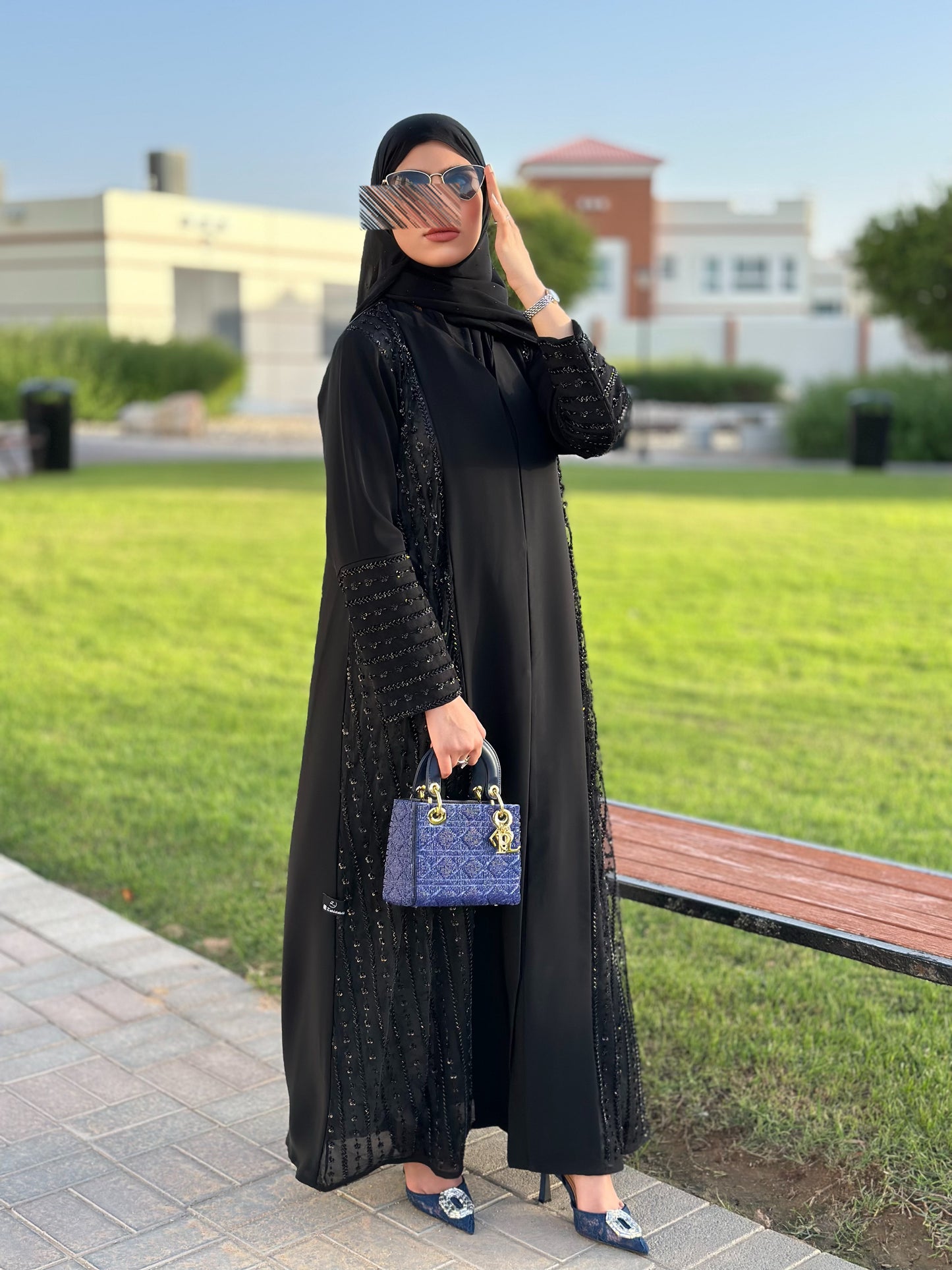 Elegant Everyday Luxury Abaya Black – Dubai Fashion Abaya for Women - Zahida bi 