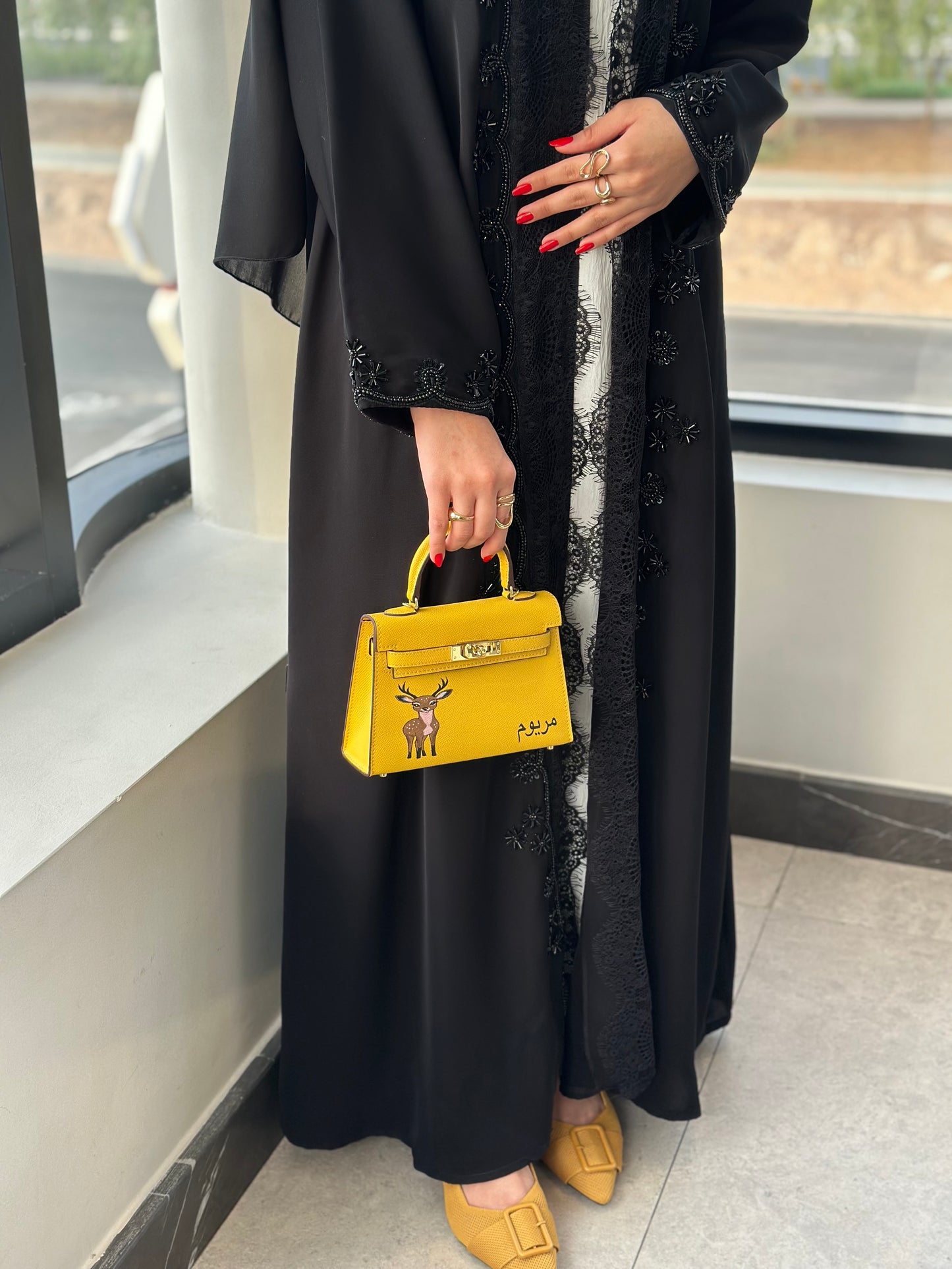 New dantel design Abaya