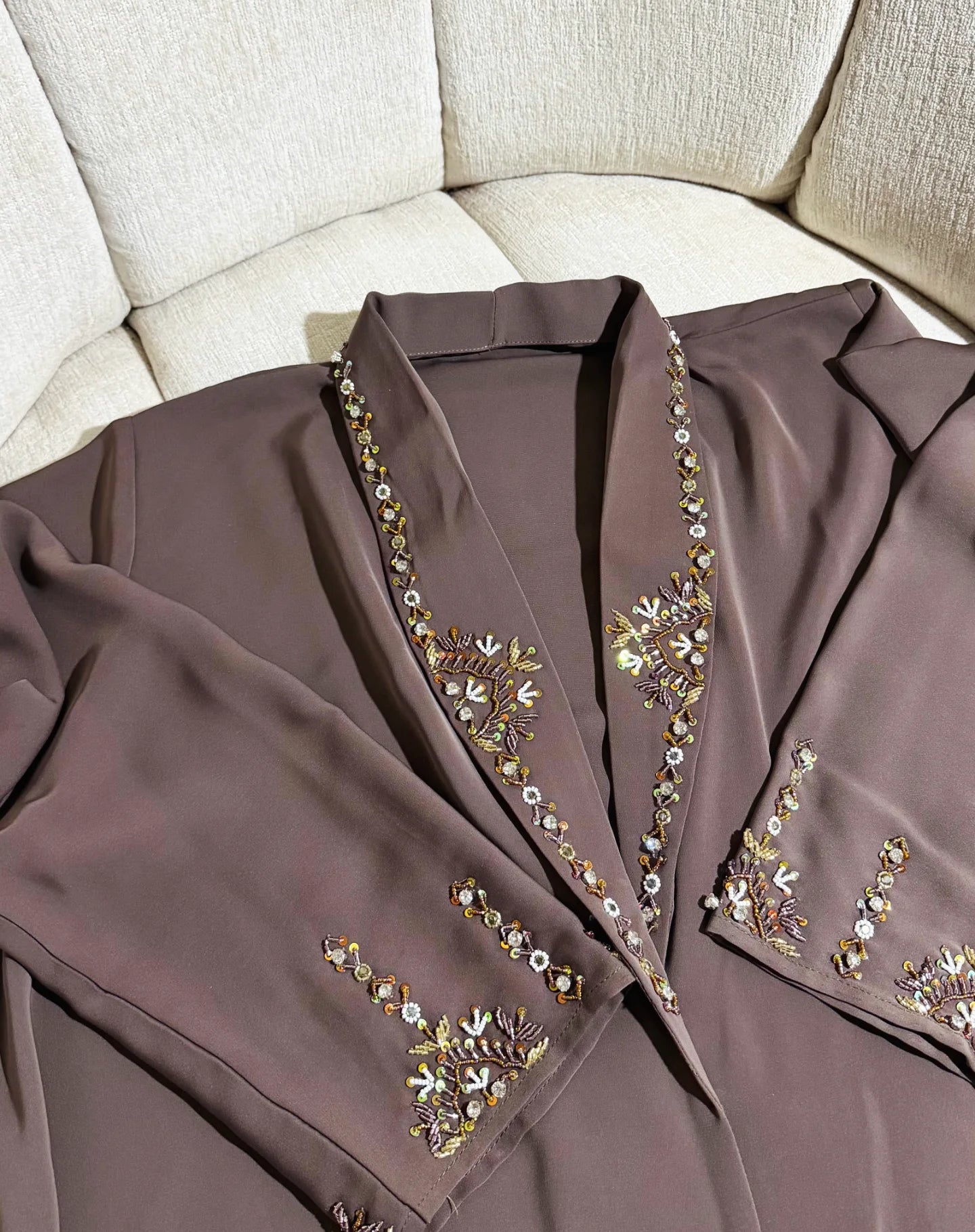 Comfortable Collar design Zahidabi Abaya
