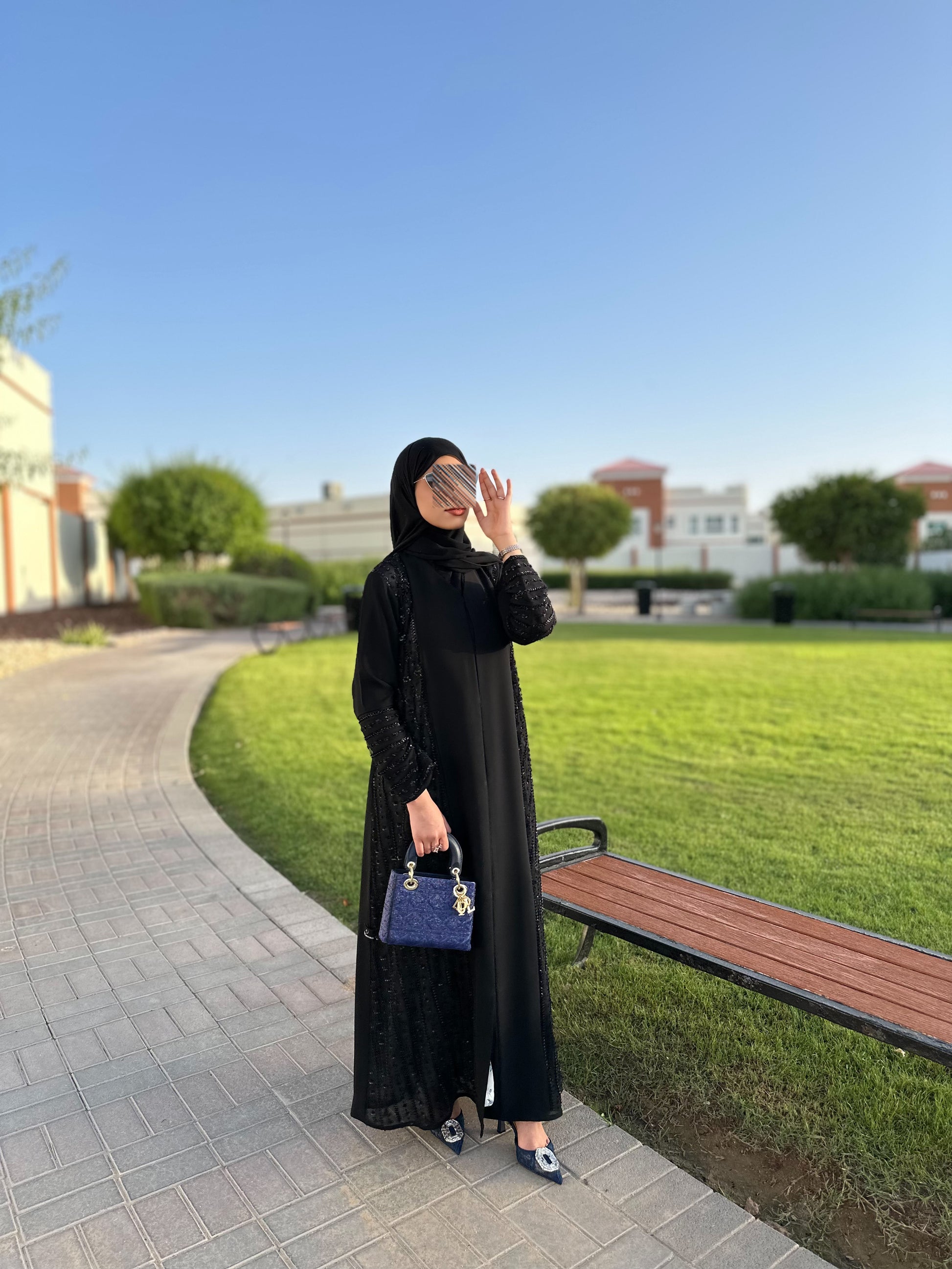 Elegant Everyday Luxury Abaya Black – Dubai Fashion Abaya for Women - Zahida bi 