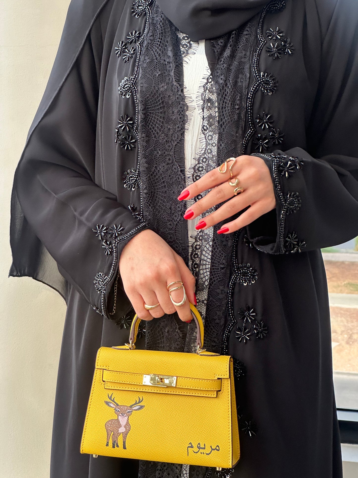 New dantel design Abaya