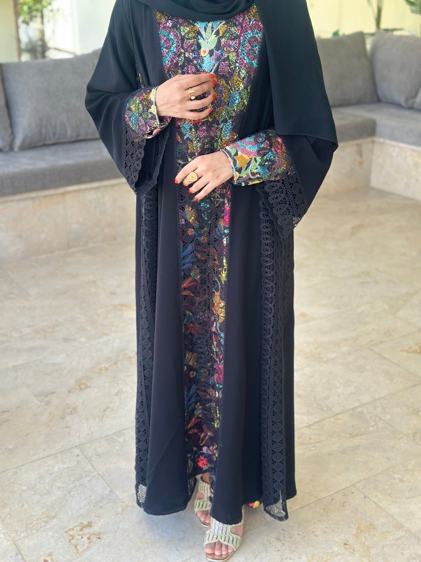 Crafted for Elegance: Our Signature Dantel Abayas.