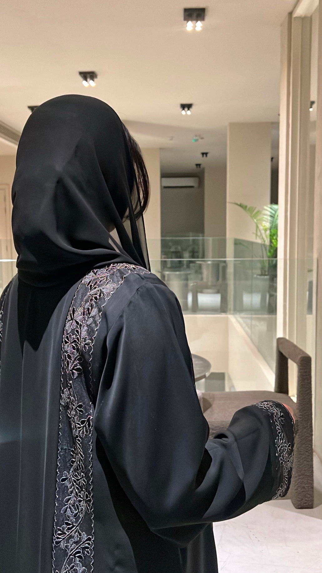 Embroidered Abaya UAE – Premium Front Open Dubai Style Abaya for Women - Zahida bi 