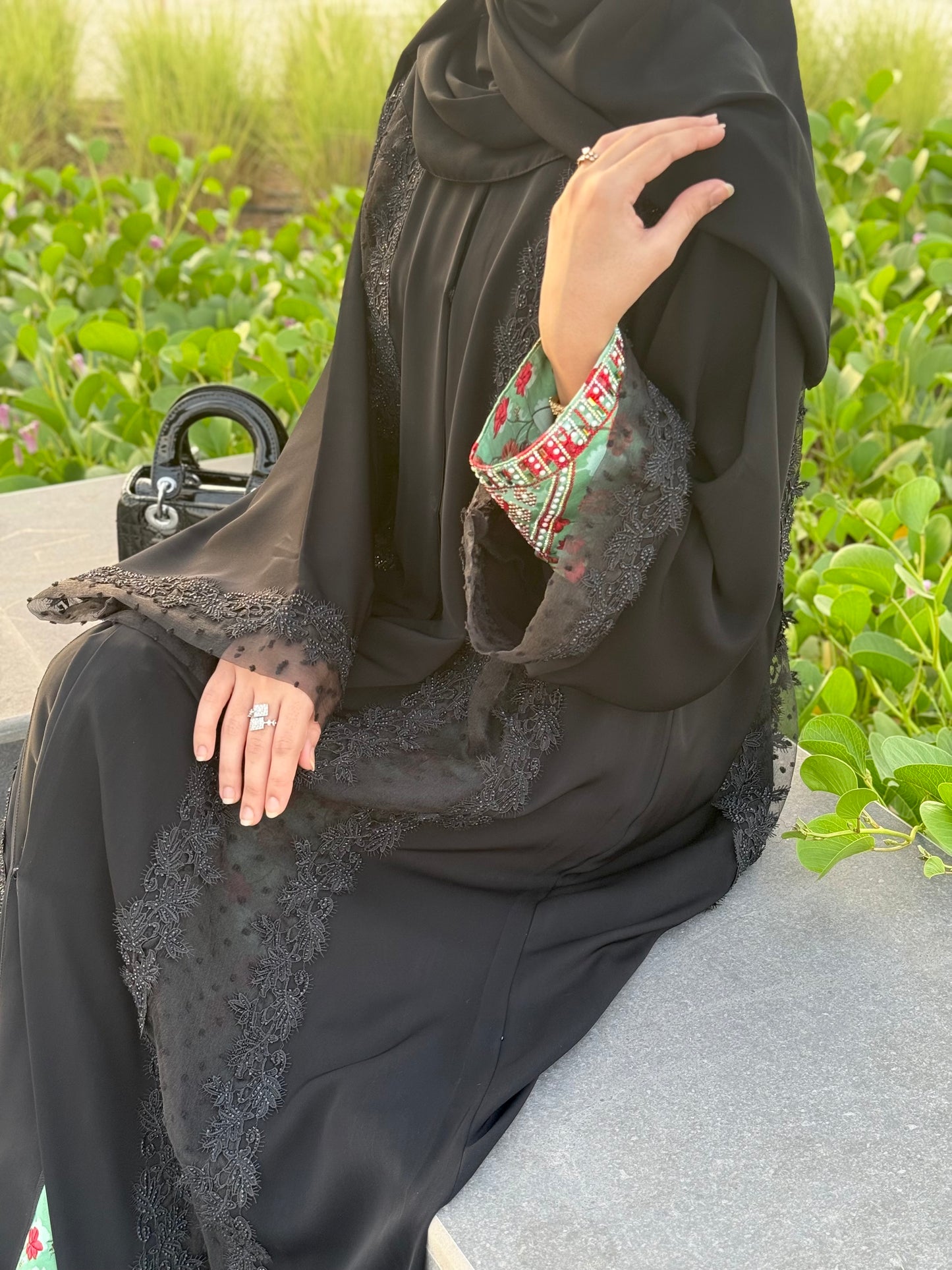 Latest dantel abaya