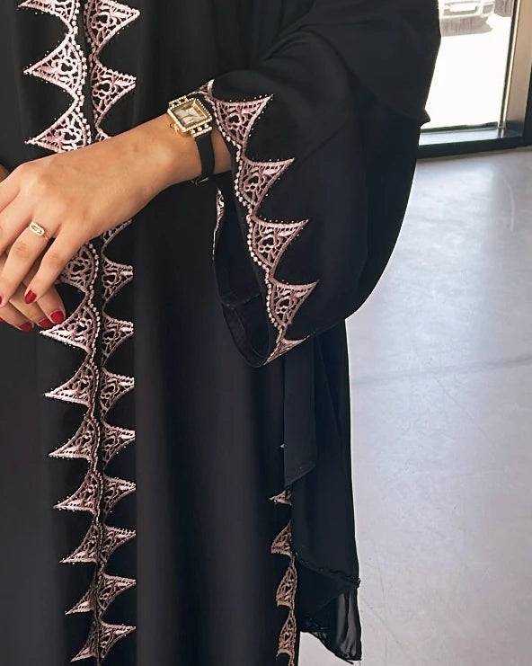 Latest embroidery pattern Abaya