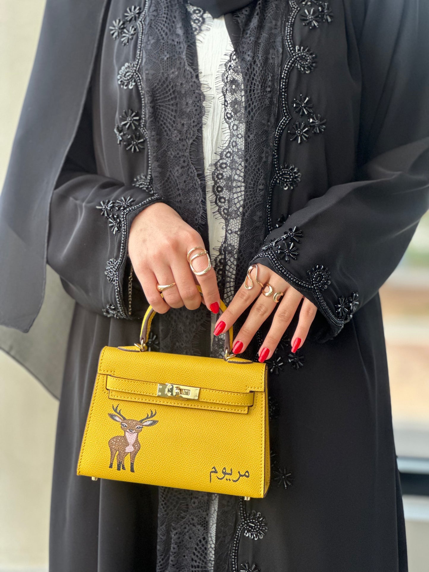 New dantel design Abaya