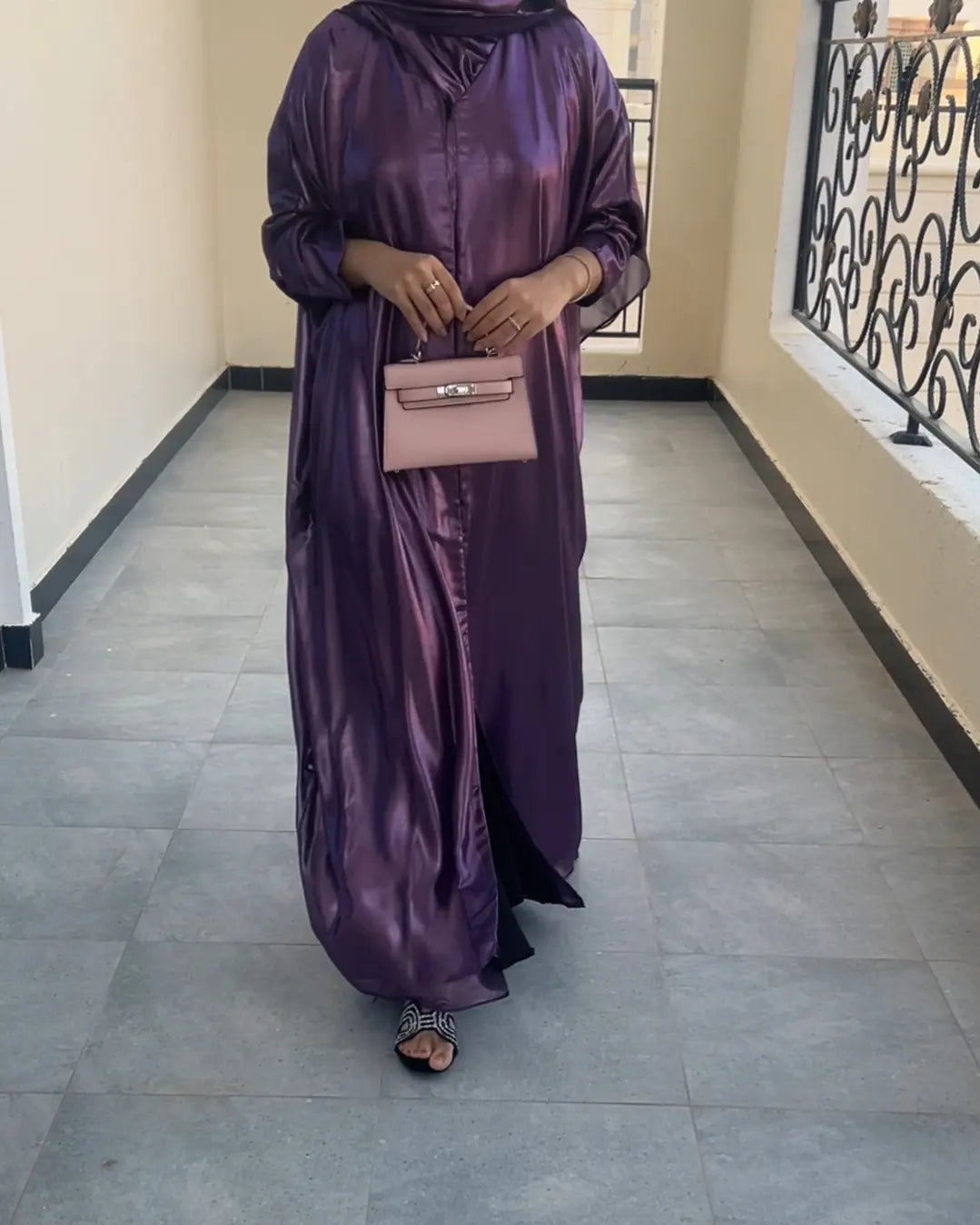 "lamorous Shine - Chiffon Abaya" Z137