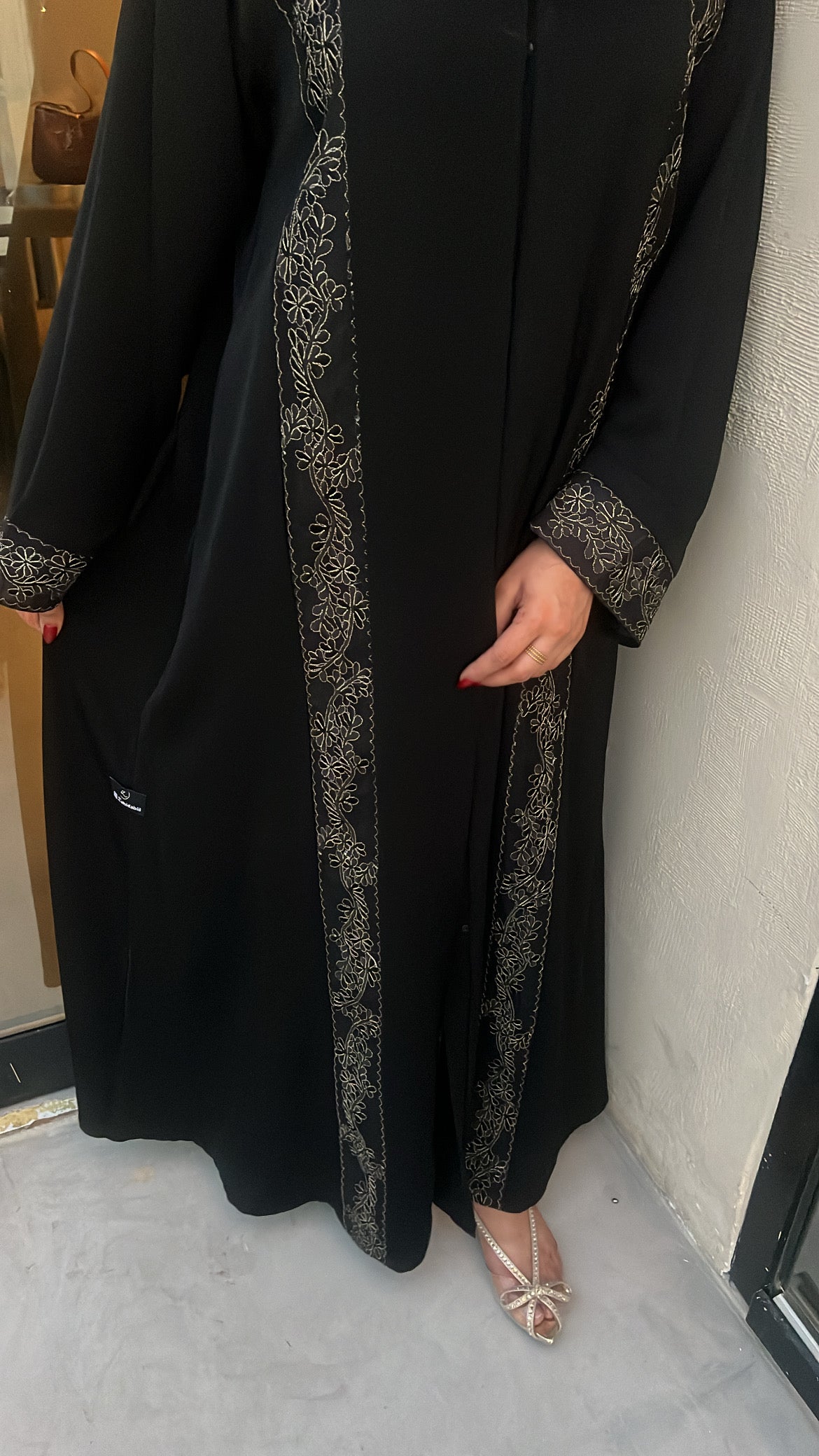 Embroidered Abaya UAE – Premium Front Open Dubai Style Abaya for Women - Zahida bi 